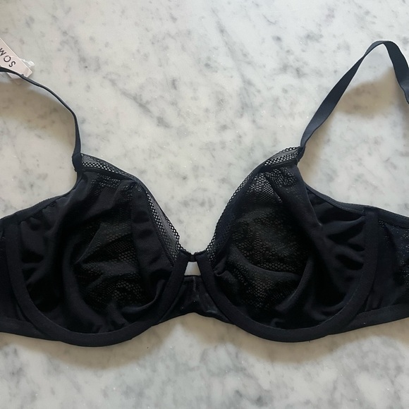 NWT SOMA Unlined Lace Perfect Coverage Bra - Size 34DD - Picture 3 of 5